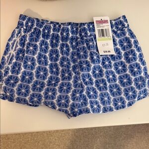 Vineyard Vines Blue Athletic Shorts Lightweight Elastic Waist